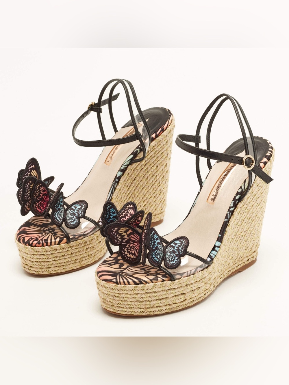 Sophia Webster Riva Butterfly Wedge Sandals